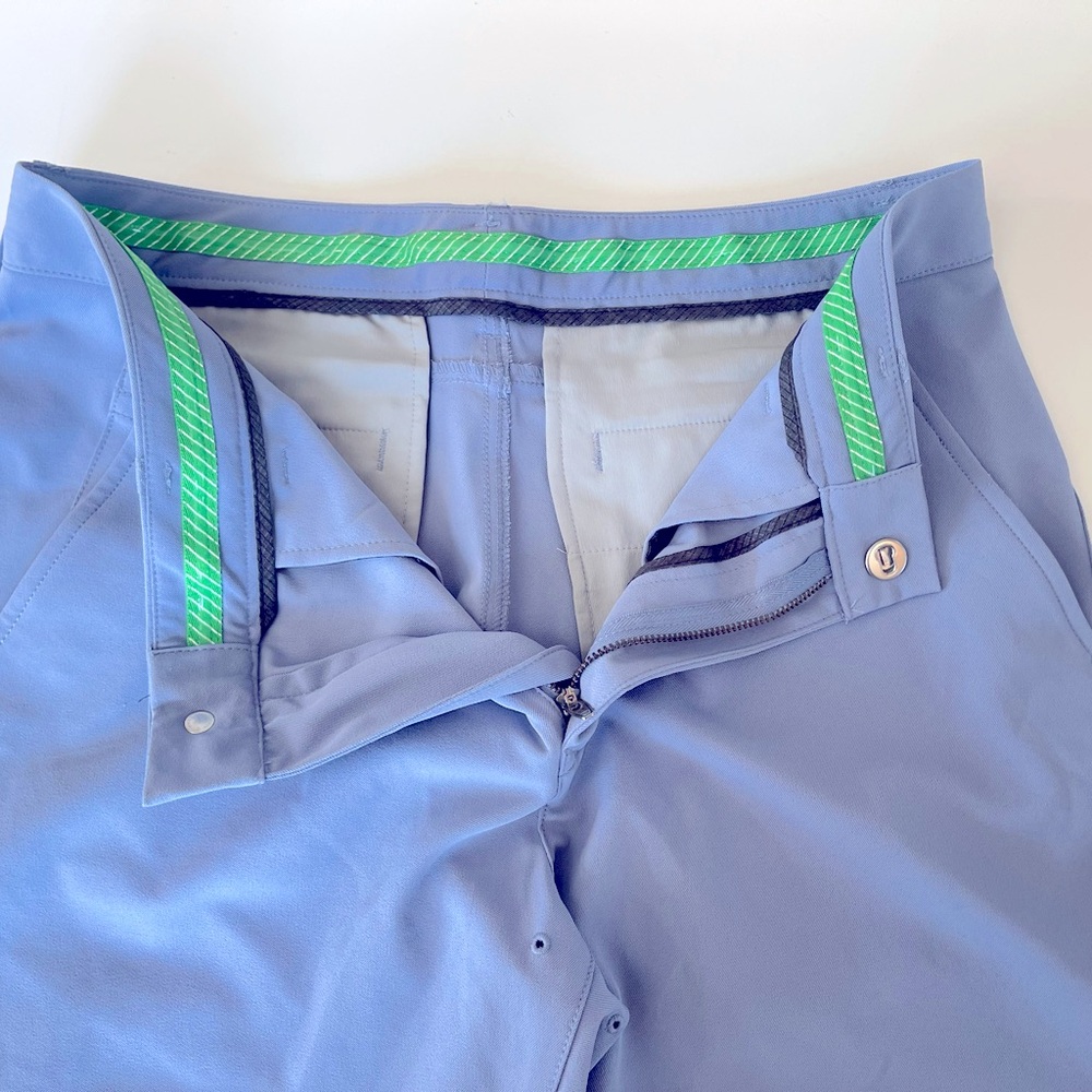 Bonobos Golf Light Blue Flat Front Shorts - Picture 3 of 8